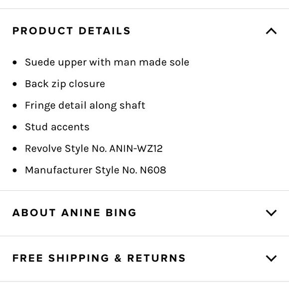 Anine Bing Fringe Moccasins. Sz6. Like new. EUC - Picture 6 of 7